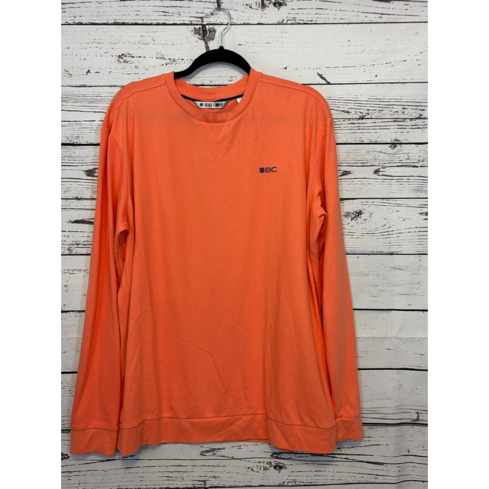 Men's Black Clover Sweatshirt XL Orange Long Sleeve